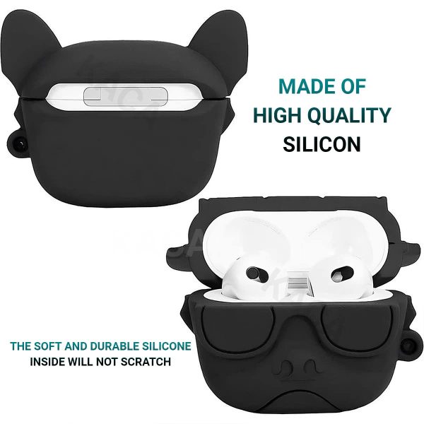 Cute Cartoon Design Case Cover for AirPods 1 & 2 & Airpod Pro Generation case ( Cool Dog) - Image 5
