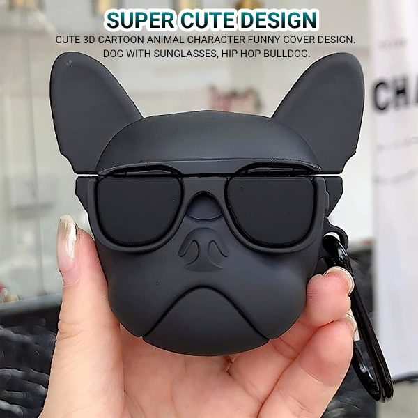 Cute Cartoon Design Case Cover for AirPods 1 & 2 & Airpod Pro Generation case ( Cool Dog) - Image 4