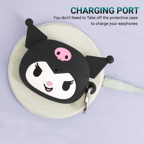 Cute Cartoon Design Case Cover for AirPods 1 & 2 & Airpod Pro Generation case (Hello Kitty) - Image 2