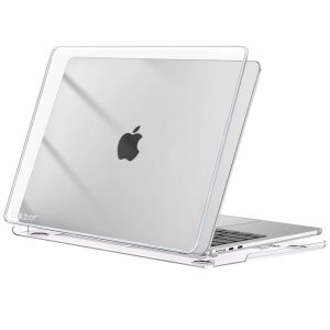 Hard Shell Case Cover Compatible for New Apple MacBook Air 13.6 inch M4 A3240 M3 A3113 M2 A2681  Release, M4 M3 M2 Air 13" with Anti Slip Feet Pads-Clear
