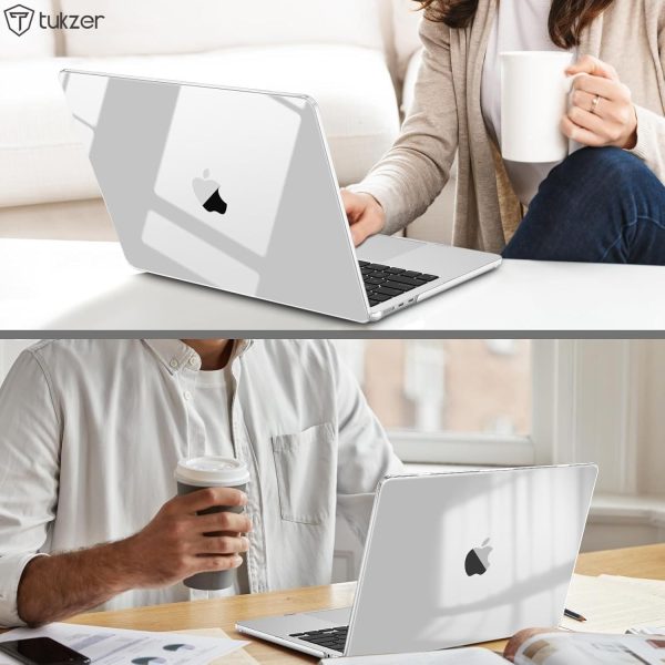 Hard Shell Case Cover Compatible for New Apple MacBook Air 13.6 inch M4 A3240 M3 A3113 M2 A2681  Release, M4 M3 M2 Air 13" with Anti Slip Feet Pads-Clear - Image 2