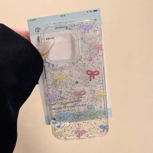 Colorful Glitter Bow Case