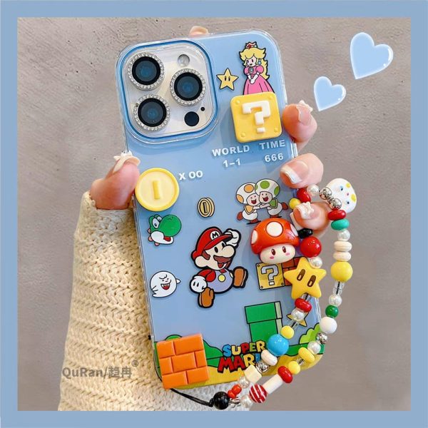 Vintage Mario Case with Charm - Image 3