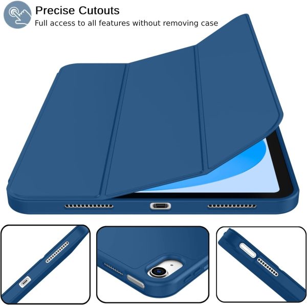 Smart Case for iPad (A16) 11th/10th Generation (2025/2022) [Auto Sleep/Wake Cover] [Pencil Holder] [Soft Flexible Case] Rugged Series for Apple iPad... (Navy Blue) - Image 2
