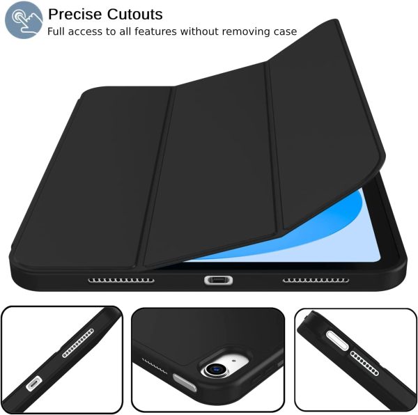 Smart Case for iPad (A16) 11th/10th Generation (2025/2022) [Auto Sleep/Wake Cover] [Pencil Holder] [Soft Flexible Case] Rugged Series for Apple iPad... (Black) - Image 2